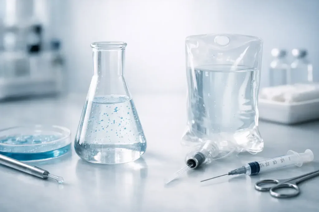 Antibacterieel water of steriel water?