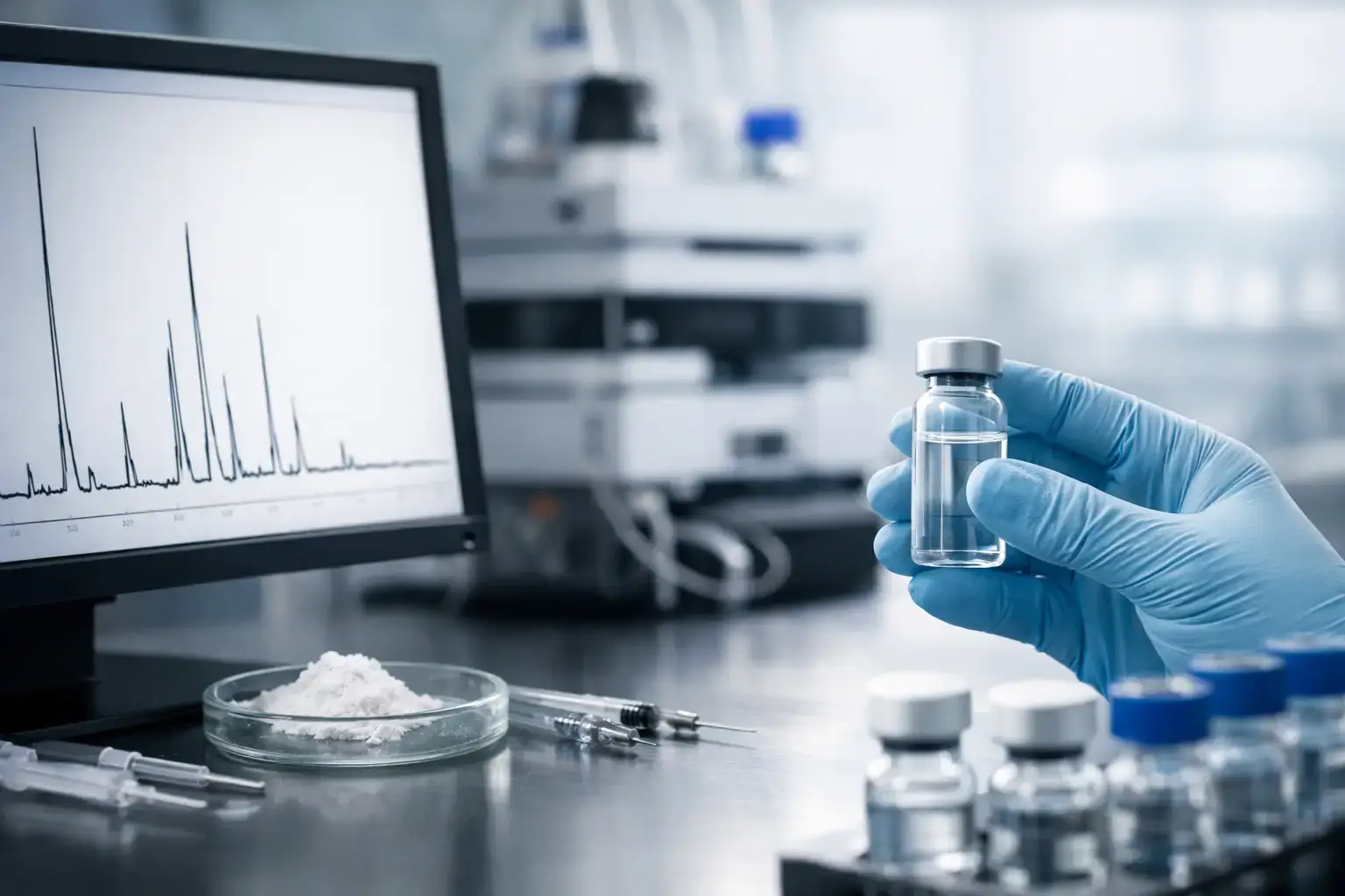 HPLC peptide lezen zonder giswerk